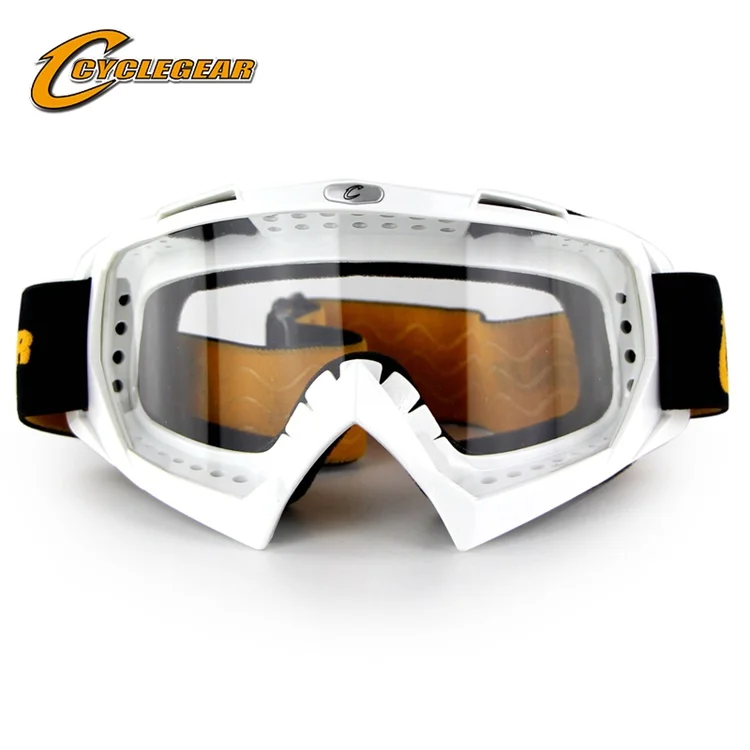 Cyclegear CG01 очки для мотокросса анти-ветер moto rcycle очки анти-УФ occhiali moto gafas cross - Цвет: White