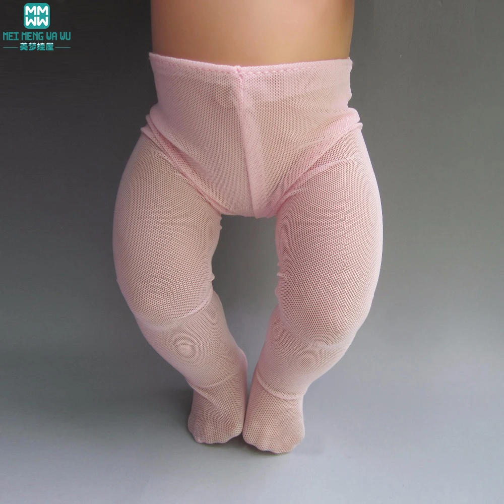 

Fashion Pink tights for 43cm new born doll accessories and american doll