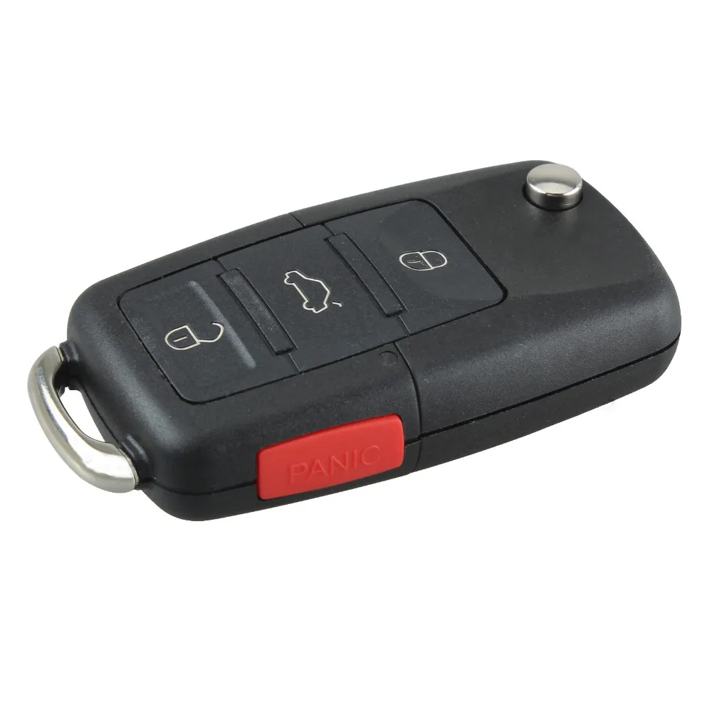4 Buttons Car Key For VW HLO1J0959753AM 315MHz Replacement Flip Key Remote Keyless Entry Car Fob