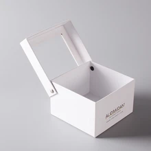 Упаковка подарочной коробки для хранения с прозрачным окном, бумага для упаковки подарка на заказ- PX10860