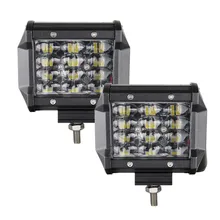 Pcs LED Luzes Pod 4 2 polegada 4D 36 w LEVOU Trabalho barra de Luz de Condução Luz de nevoeiro para o Caminhão Fora estrada Jeep UTV 4WD 4×4 Pickup SUV Boat