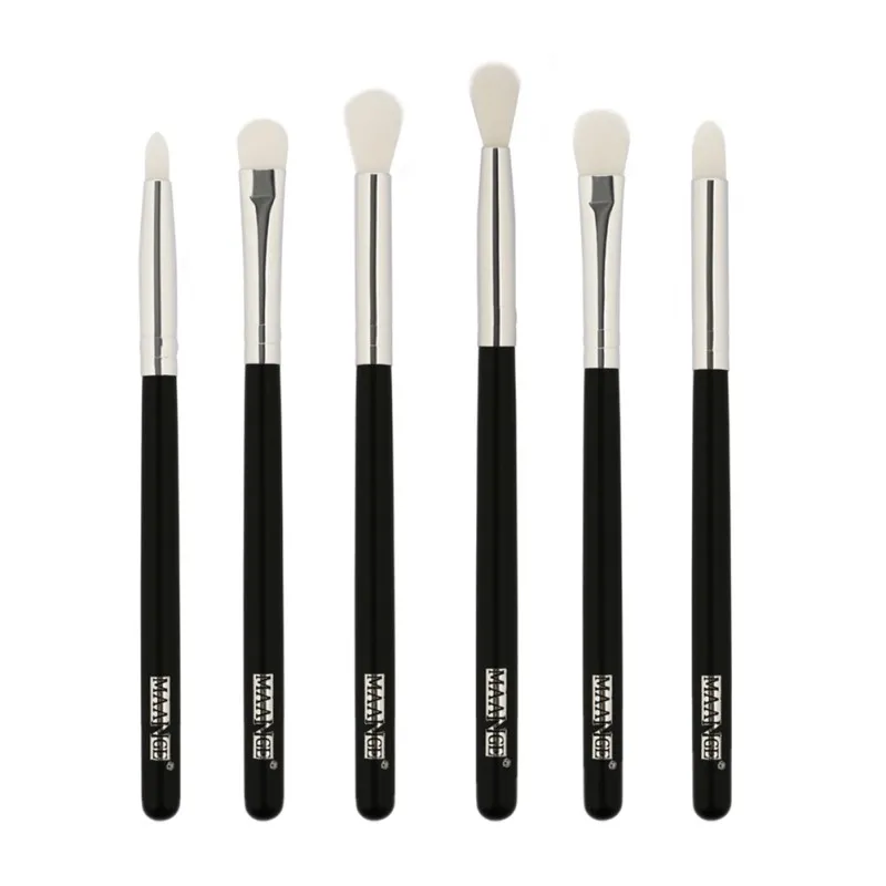 

6 Pcs Synthetic Hair Wooden Handle Eye Brushes Set Eyeshadow Pencil Makeup Brush Make up Tool Set & Kits K8