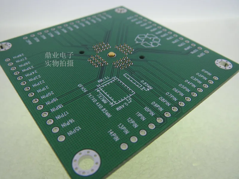 QFN-56BT-0.4-01 QFN56/DIP56 7X7X0,4 мм загоревшая розетка с золотым покрытием тестовая плата для интегральных схем тестовое гнездо для сиденья