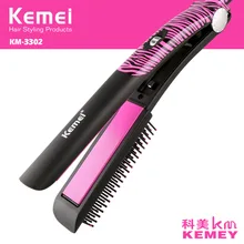 KM-3302 профессиональный бытовой прибор Прямая с фабрики завивка волос с отрицательными ионами