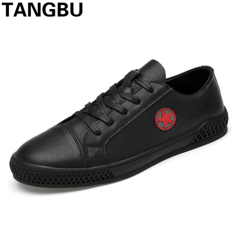 

2019 New Trend Split Leather Men Skateboarding Shoes Outdoor Popular Casual Sneakers Fashion Comfortable Men Trainers Size 38-44