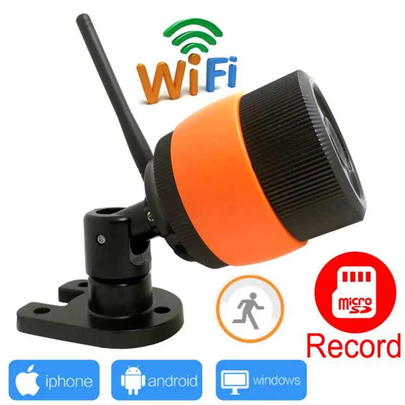 ФОТО ip camera 720p wifi support micro sd record wireless outdoor waterproof cctv security ipcam system wi-fi cam home surveillance