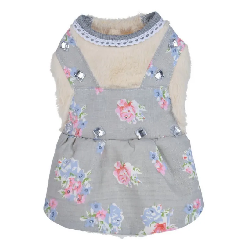 

Winter Soft Dog Coat Warm Princess Pet Dog Dress Coat Pet Overalls Winter Dog Clothes Clothing For Small Dog Pet