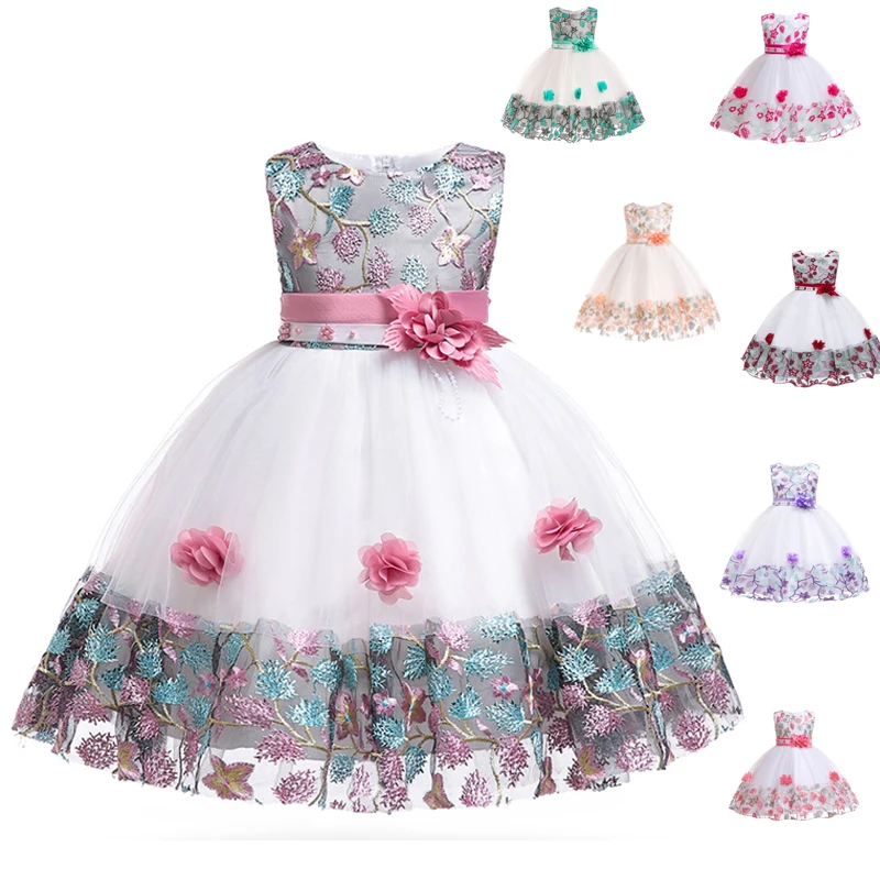 

Infant Baby Girl Dress Lace Tulle Baptism Dresses for Girls 1st Year Birthday Beading Appliqued Party Wedding Baby Clothing
