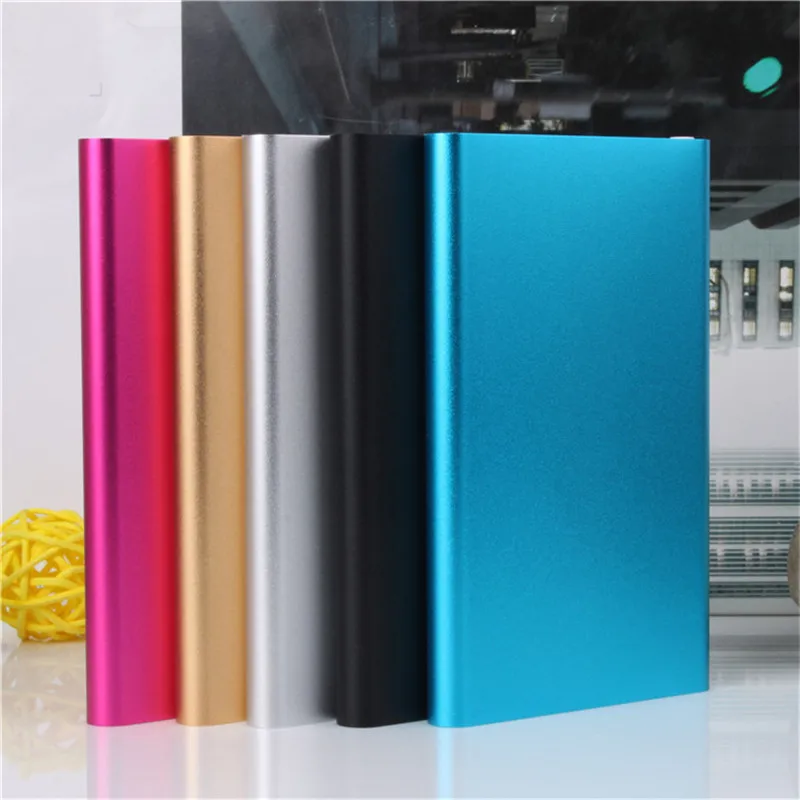 New Style Slim Power Bank 5000mAh USB External Backup Battery Charger PowerBank for all phone free shipping