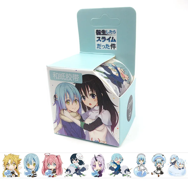 

4cm*5m Shitara Suraimu Datta Ken Anime Washi Tape Washi Tape set Adhesive Tape DIY Book Sticker Label Masking Tape