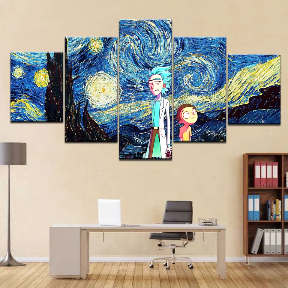 rick and morty van gogh