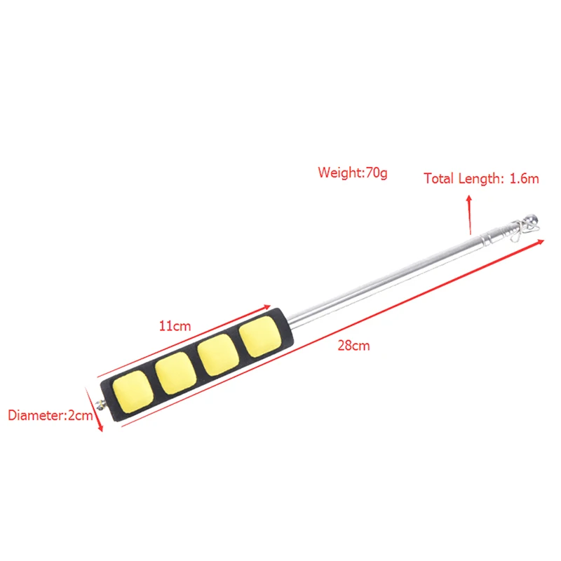 1 шт., 1,2 м, 1,6 м, 2 м, переносные указатели Ferula, палки для флагов, ветрозащитные, выдвижные, телескопические, ручные, ветрозащитные, флагшток