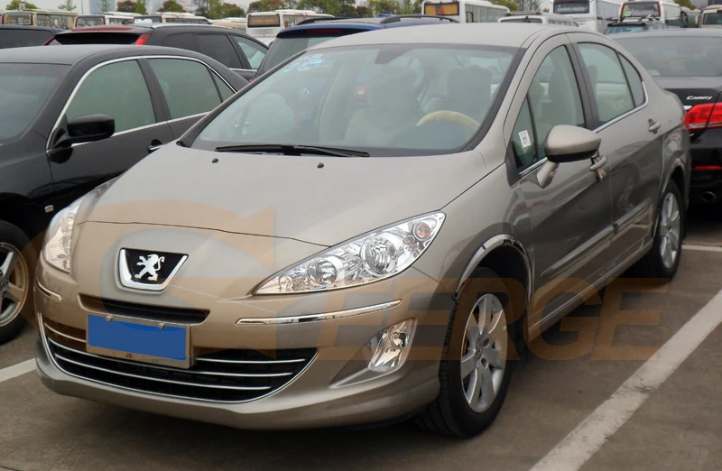 Для peugeot 408 2010 2011 2012 2013 галогенные фары отличное Ультра яркое освещение CCFL ангельские глазки комплект Halo Кольцо