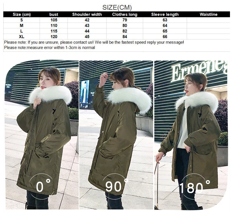 New Winter Jacket Women Faux Fur Hooded Parka Coats Female Long Sleeve Thick Warm Snow Wear Jacket Coat Mujer Quilted Tops