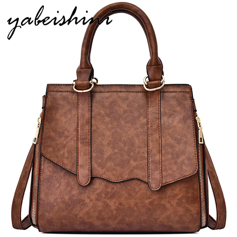 

Women's Leather Handbags sac a main Messenger Bags Female Shoulder Bag Retro Crossbody Bags luxury handbags women bags designer
