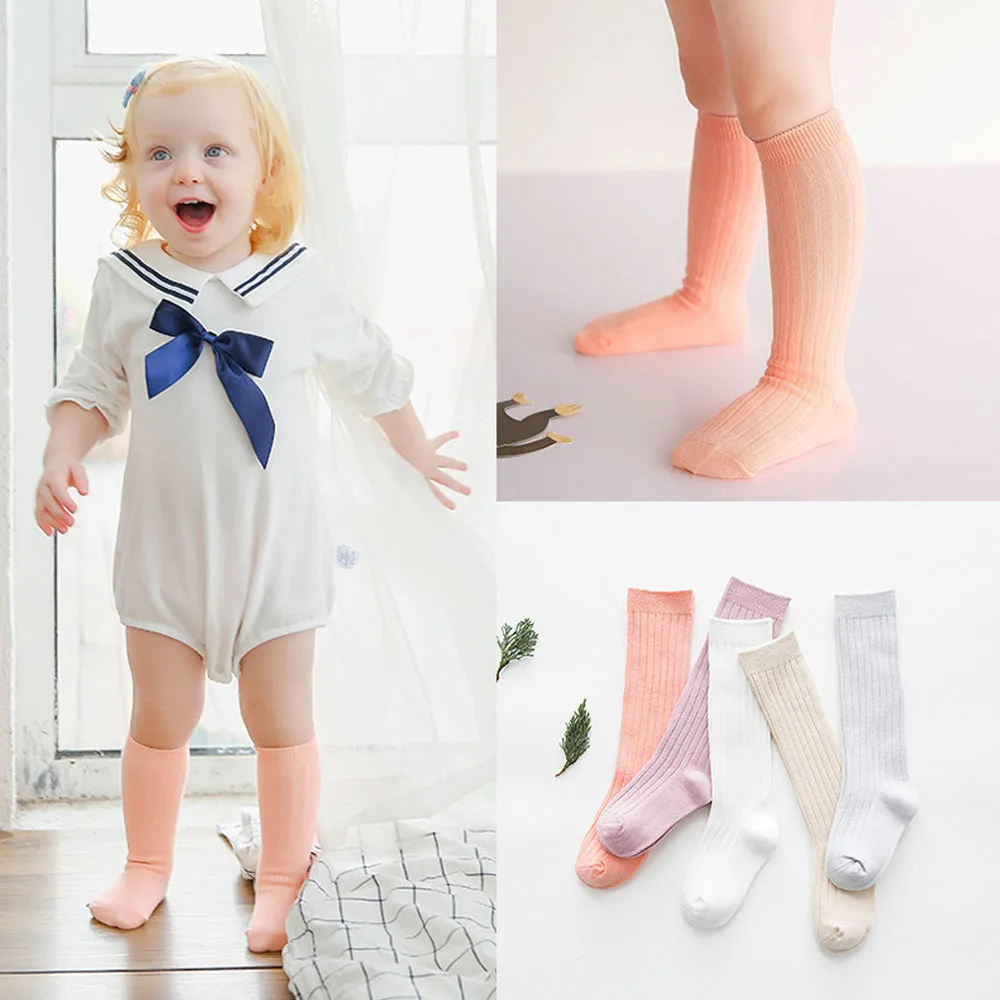 JOHEXI New Pop Boy/Girl Baby Long Socks Wide Stripes Design Infant/Kid