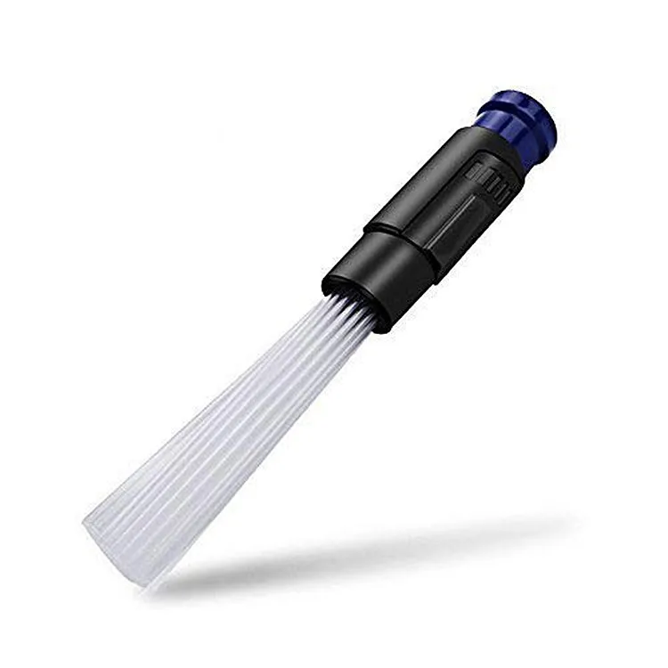 Универсальная вакуумная насадка для пыли папы, маленькая всасывающая щетка, трубы, очиститель, инструмент для удаления, чистящая щетка для вентиляционных отверстий, клавиатуры - Цвет: Синий