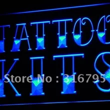 I620 Комплекты для татуировок магазин Дисплей светодиодный неоновый свет знак включения/выключения 20+ Цвета 5 размеров