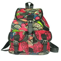 Новое поступление Для женщин рюкзак леди Винтаж холст школьная сумка женский цветочный Дизайн студент Сумки Для женщин Сладкий Сумки