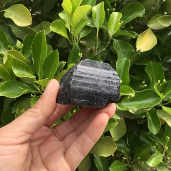 

110g Natural Rough Tourmaline Tumbled Stone Black Tourmaline mineral specimens
