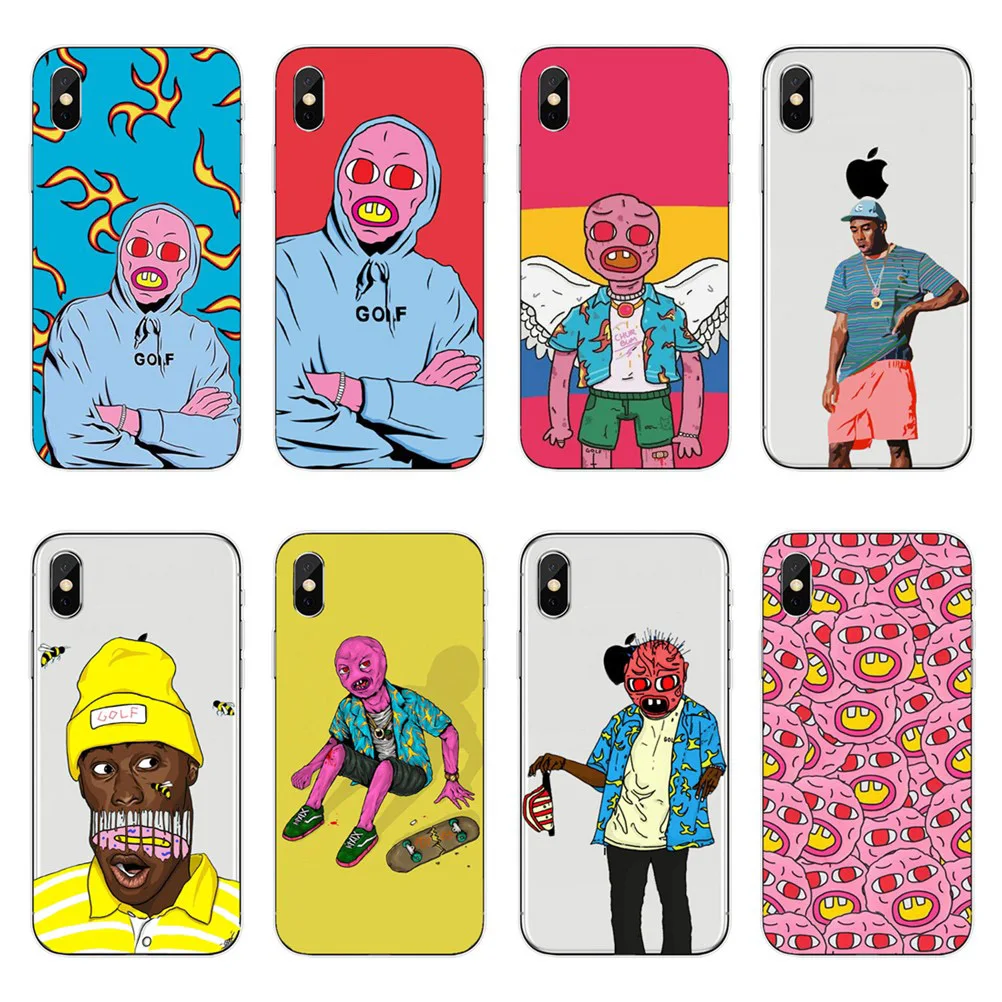 

Pop Rapper Tyler Creator Soft TPU Phone Case For iPhone 5 5S SE 6 6S Plus 7 7 Plus 8 8 Plus X XS transparent Silicone Cover