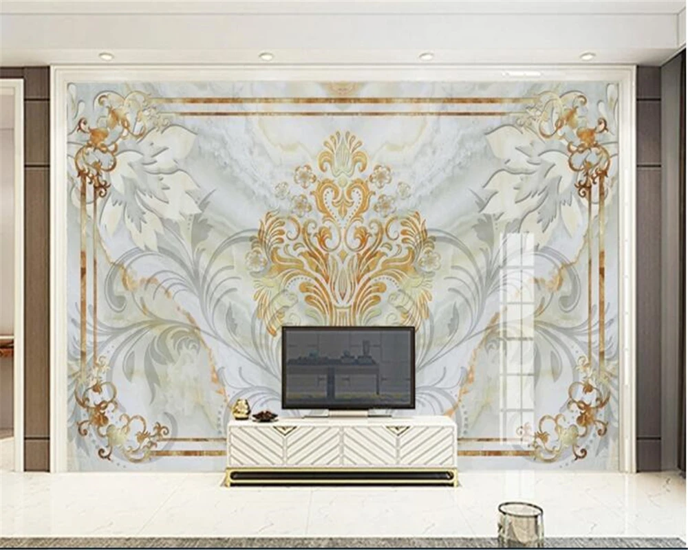 

beibehang papel de parede hudas beauty Modern pattern parquet marble background wall duvar kagit wallpaper papier peint