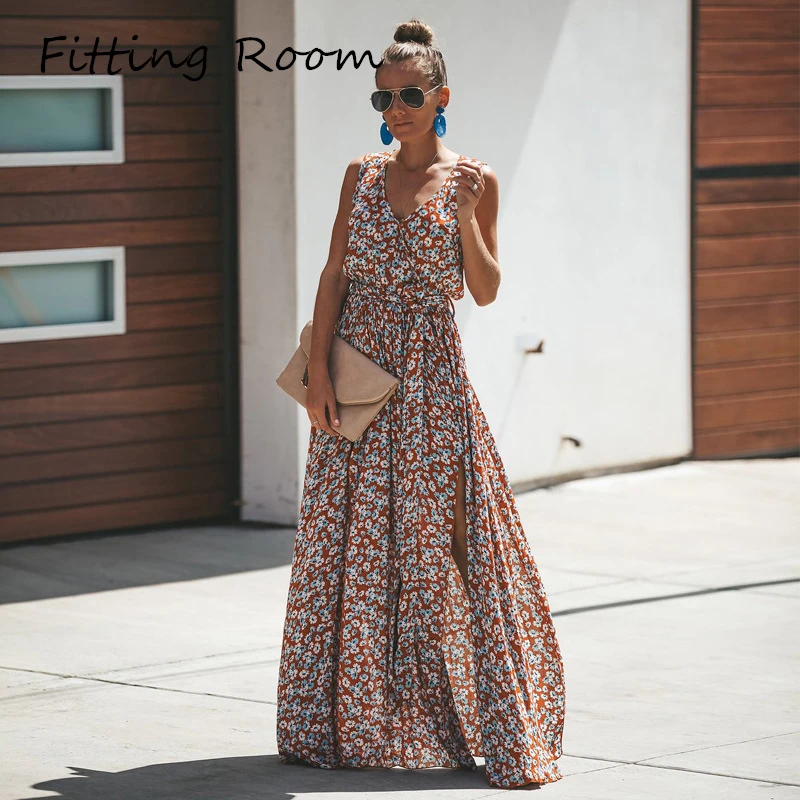 

Output Beach Dresses And Tunics Cover Up Dress For Woman Clothes Sundress 2019 New Summer Neck Print Women Linen Sierra Surfer