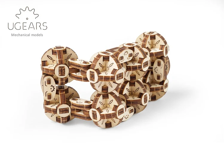 Ugears Fingertip Cube деревянная Механическая Трансмиссия модель начальный уровень взрослые детские игрушки