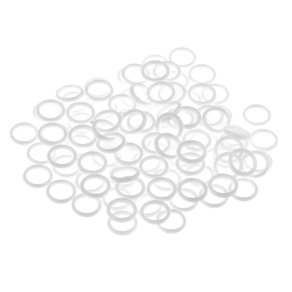 100 Pieces Nylon Bra Strap Adjuster Slider O Ring Lingerie DIY Sewing Crafts 6mm