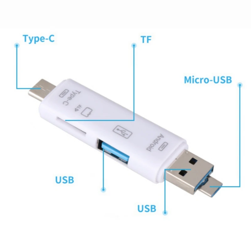 Все в 1 Usb 3,1 кард-ридер высокоскоростной SD TF Micro SD кард-ридер Тип C USB C Micro USB память OTG кард-ридер