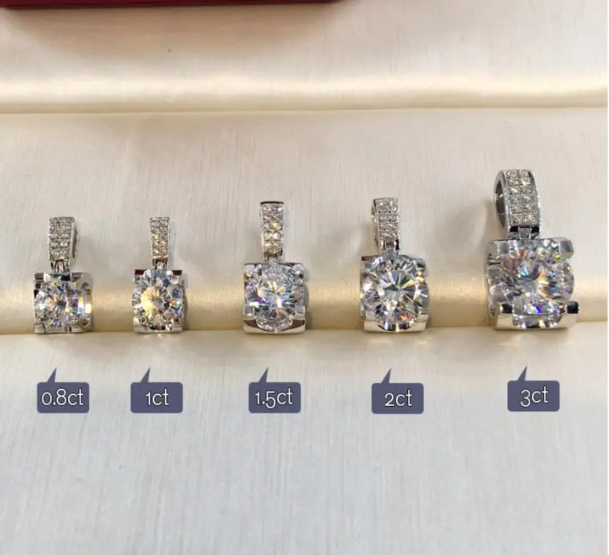 2018 офисное колье 3CT 925 пробы Серебряное свадебное ожерелье в западном стиле