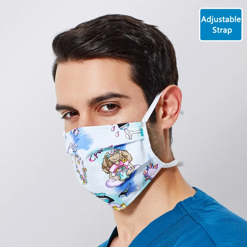 XiaoHuShi-J-Mask ANNO хлопковая одноразовая хирургическая шапочка s мультяшная шапочка для больницы Женская медицинская шапка белые головные уборы для медсестер медицинская маска для лица - Цвет: XiaoHuShi-J-Mask