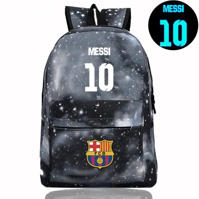 Cristiano ronaldo 7 cr7 galaxy mochila luminosa