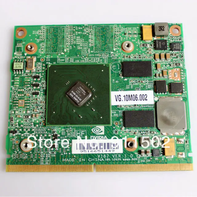 GT210M GT 210M Graphics Vedio Card  VG.10M06.002 N10M-GS-B-A2 DDR3 512 MB GPU Tested Working Offer Warranty