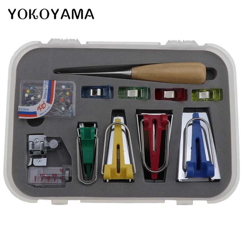 

YOKOYAMA Sewing Machine Tools Sets Binding Sewing Multifunction Sewing Bias Tape Maker Set DIY Patchwork Quilting Tool