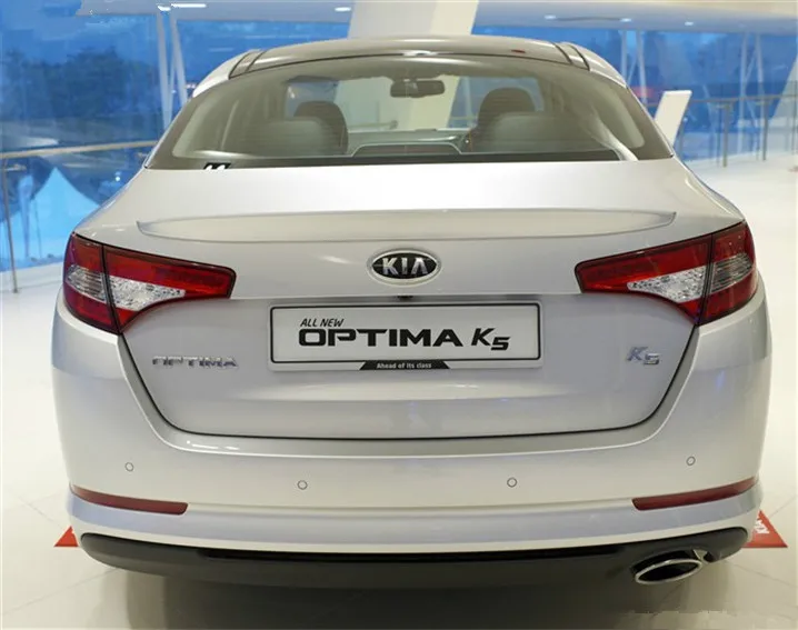 Для спойлер Optima 2011-2013 Kia Optima K5 спойлер DKWDK ABS пластик Материал заднего крыла Цвет задний спойлер