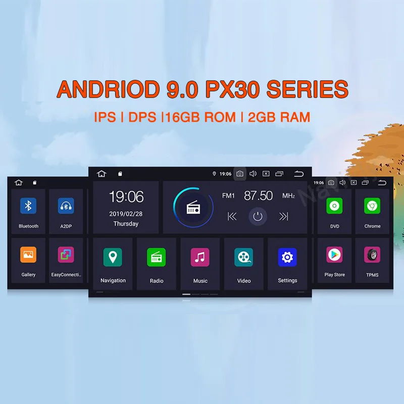 Sale For Russia Lada!Android9.0 for Lada Vesta Car Radio Navi GPS navigation player support 4G WiFi Bluetooth DSP function IPS screen 4