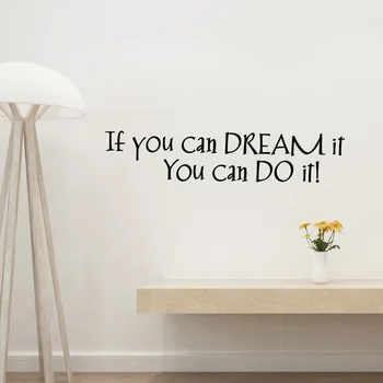 

English proverb kids rooms Wall Sticker Living room for home decoration Mural English inspirational stickers wallpaper