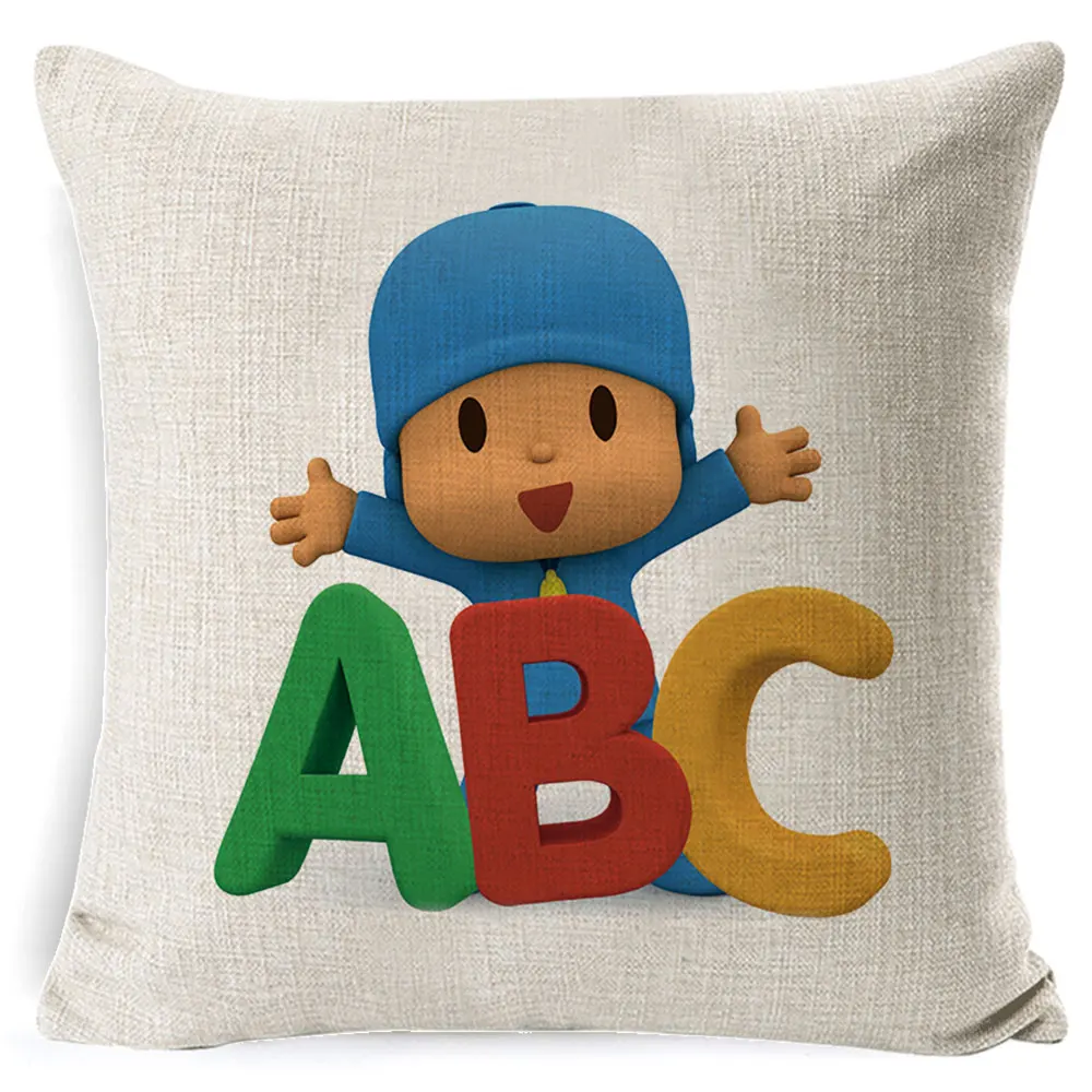 Fokusent покойо Элли Пато Loula Pocoyo собака утка наволочка квадратный простой
