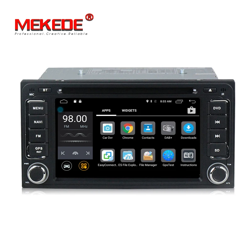 Бесплатная доставка 4 г android 7 1 ядра Универсальный dvd плеер для TOYOTA RAV4 Corolla Vios Hilux