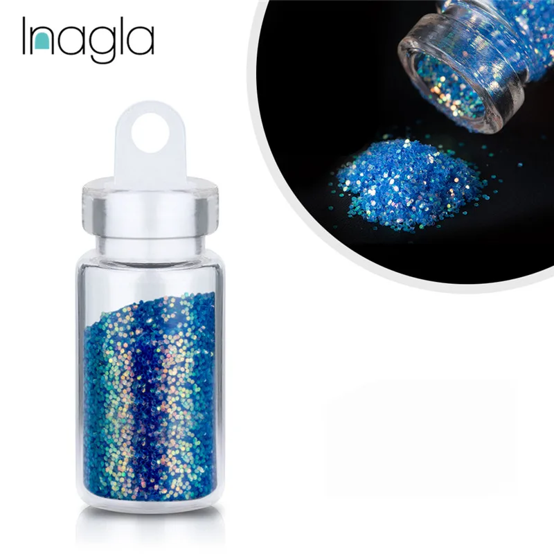 

Inagla Pearl Sequins Nail Art Glitter Mini Paillette Colorful Round 3D Nail Decorations Mixed Size Manicure Accessories
