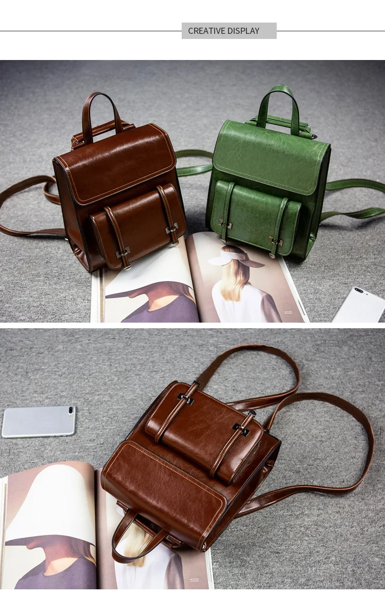 women backpack genuine leather (11)