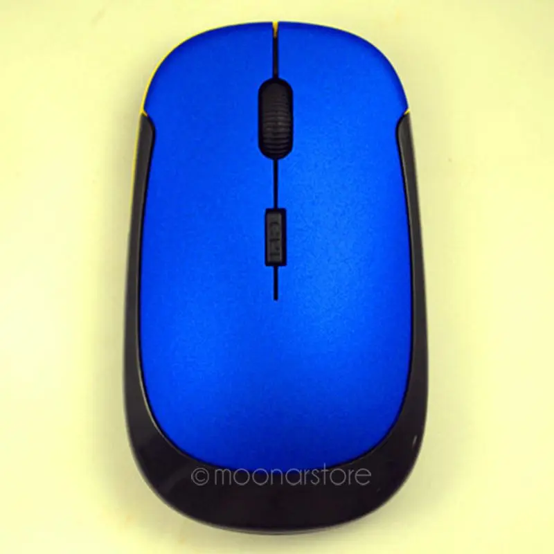 u-образная компьютерная мышь s 2,4 GHz беспроводная мышь 1600 dpi оптическая мышь для компьютера беспроводная мышь для ноутбука - Цвет: Синий