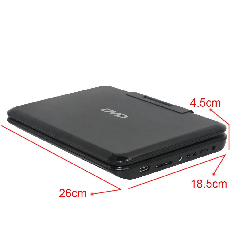 LONPOO портативный DVD плеер 10 1 поворотный RCA автомобильное зарядное устройство