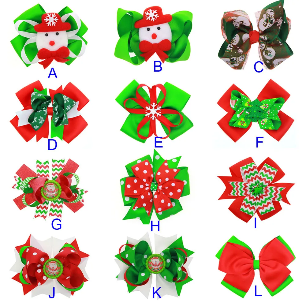 Детская корона аксессуары для волос на Рождество ребенок ободок резинки украшения девочки бант заколка для прически