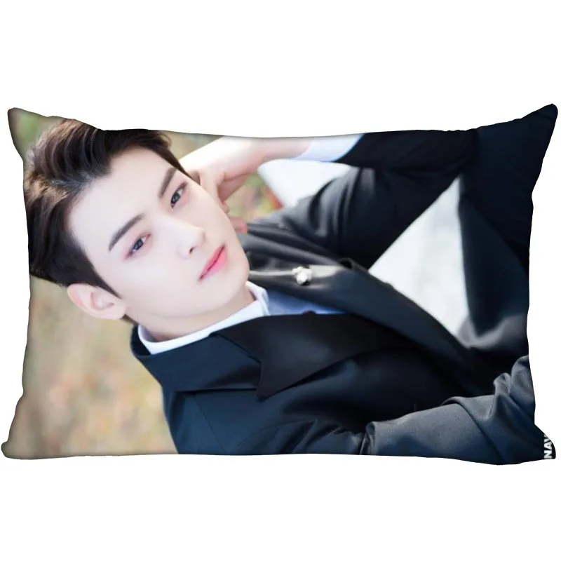 

Cha EunWoo New Arrival Rectangle Pillowcase Wedding Decorative Pillow Case Customize Gift For Pillow Cover Soft No Fade