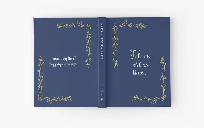 

custom Beauty and the Beast Wedding Guest Book Sign In, personalize wedding journals, Instant Photo ablums signature guestbook