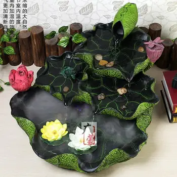 

Lotus lotus creative water fountain bonsai decoration fashion Home Furnishing interior decor round desktop decoration