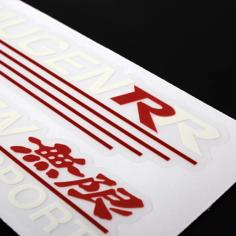 Aliauto 2 X отражающая Автомобильная Зеркальная Наклейка заднего вида наклейка Mugen R