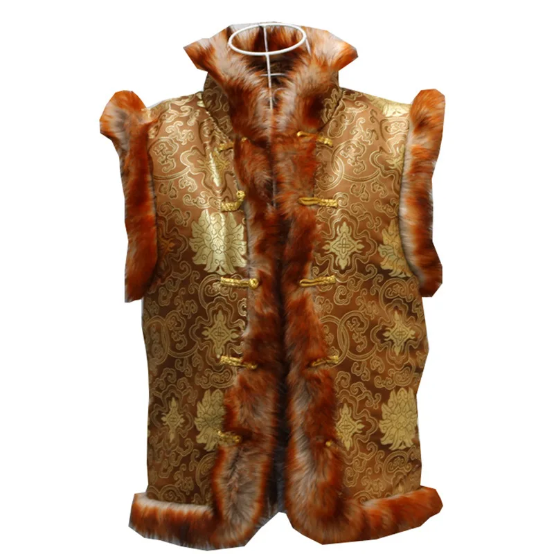 M 6XL зимняя одежда мужская шуба из искусственного меха короткая жилетка лисьего